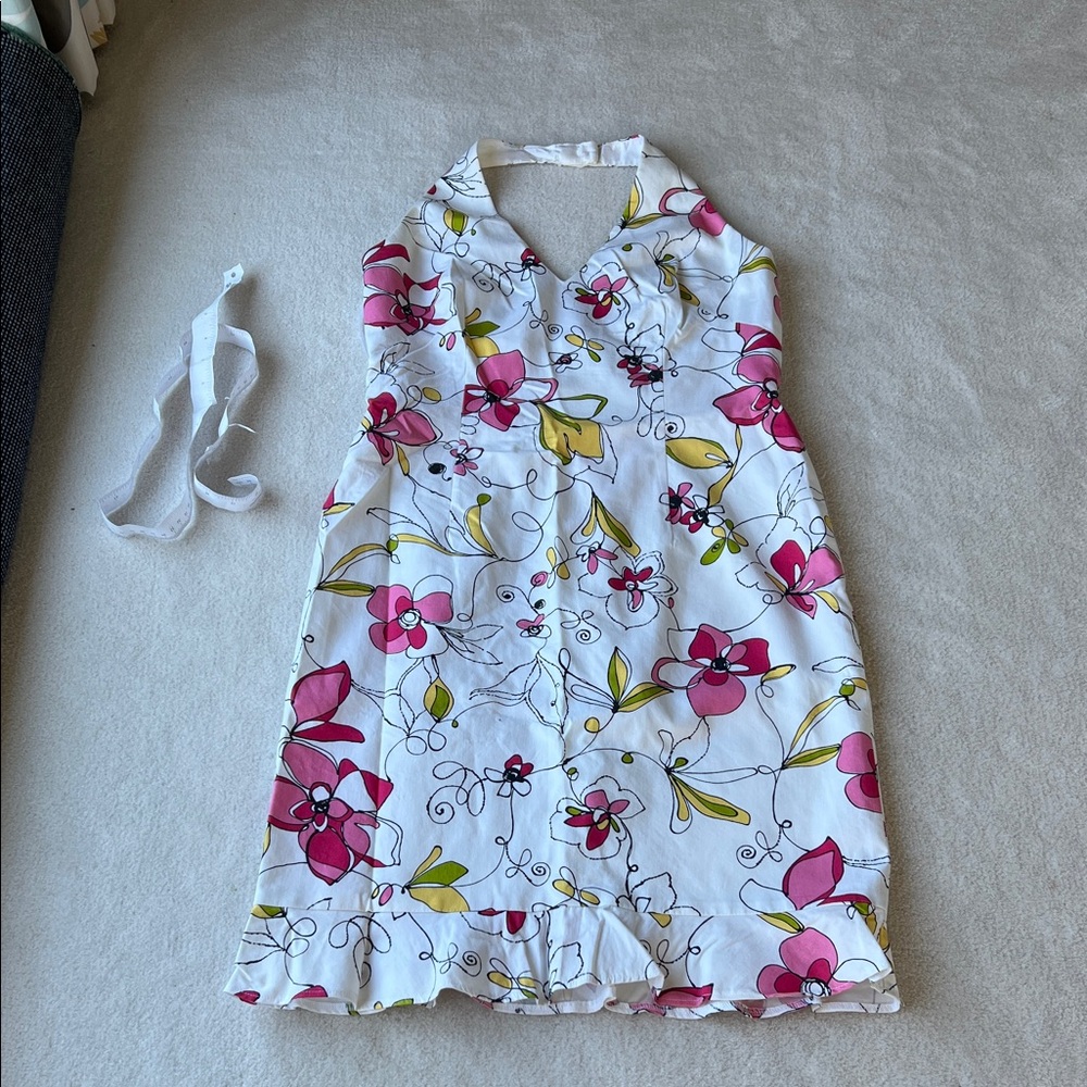 David Meister cute Floral Dress fits like a Medium but tag is 10